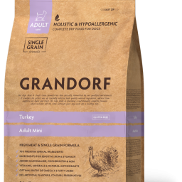 Grandorf - Adult Mini Rassen - Kalkoen/Bruine Rijst - 3 kg