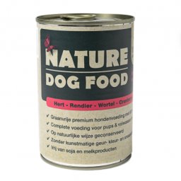 Nature Dog Food - Hert, Rendier, Wortel en Cranberry - 400 gr