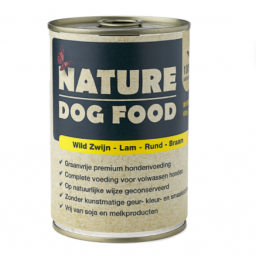 Nature Dog Food - Wild Zwijn, Lam, Rund en Braam - 400 gr