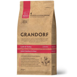 Grandorf - Adult Alle Rassen - Lam/Kalkoen/Bruine Rijst - 10 kg