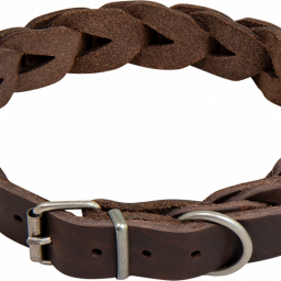 Country Leather - Gevlochten Halsband - 47-53 cm