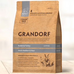 Grandorf - Adult Alle Rassen - Konijn/Kalkoen/Zoete Aardappel - 1 kg