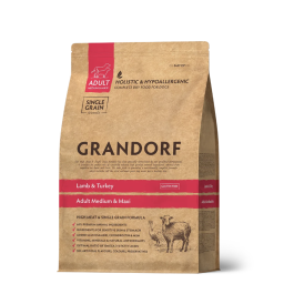 Grandorf - Adult Alle Rassen - Lam/Kalkoen/Bruine Rijst - 3 kg