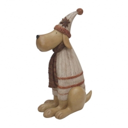 Happy House - Zittende Hond - Kerst 