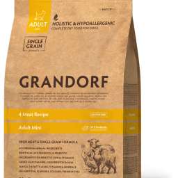Grandorf - Adult Mini Rassen - 4 Meat/Bruine Rijst - 3 kg
