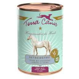 Terra Canis - Graanvrij - Paardenvlees met Koolraap, Venkel en Salie - 400g
