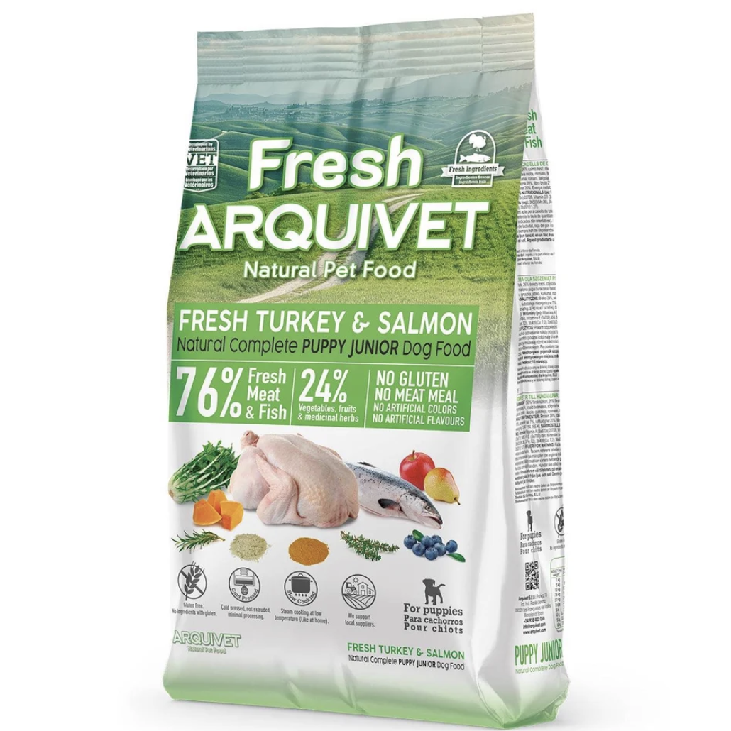 Arquivet Fresh - Puppy - Kalkoen & Zalm - 2,5 kg