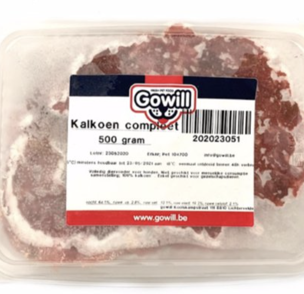 Gowill - Gowill + - Kalkoen - 500 gr