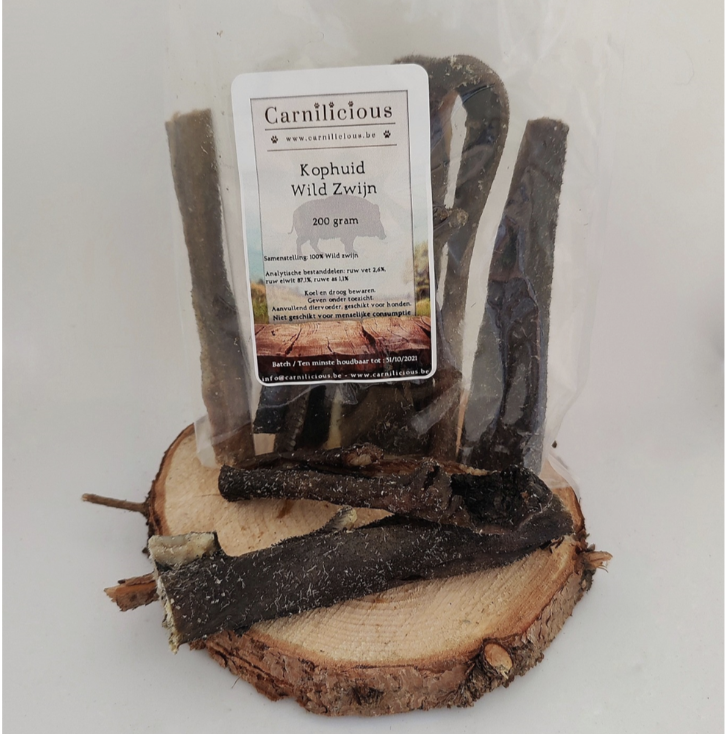 Carnilicious - Kophuid Wild Zwijn - 200 gr