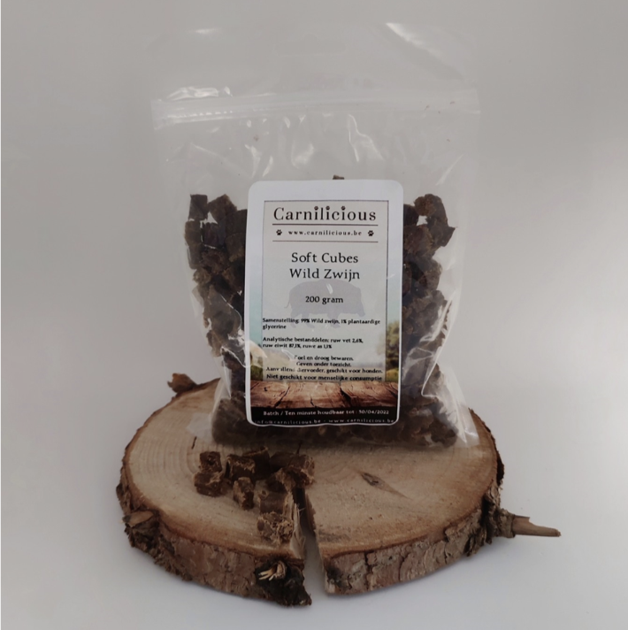 Carnilicious - Soft Cubes - Wild Zwijn - 200 gr