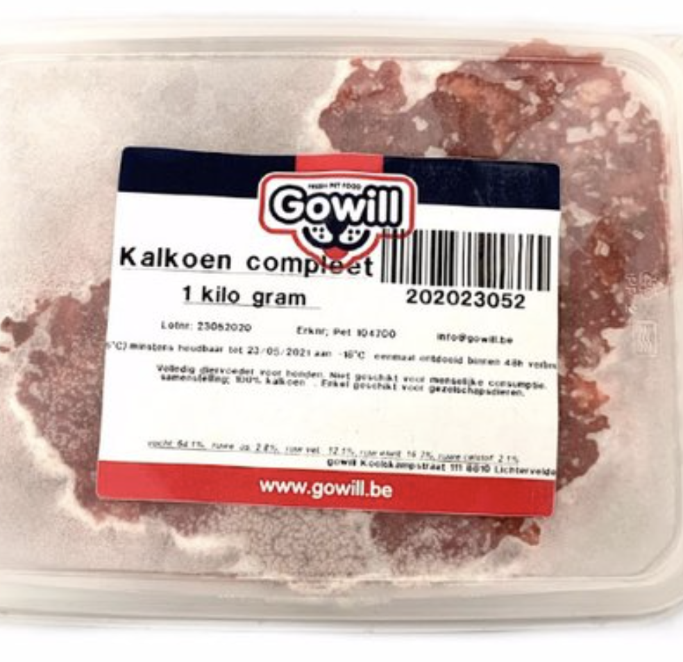 Gowill - Gowill + - Kalkoen - 1 kg