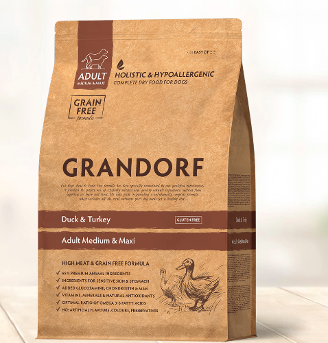 Grandorf - Adult Alle Rassen - Eend/Kalkoen/Zoete Aardappel - 1 kg