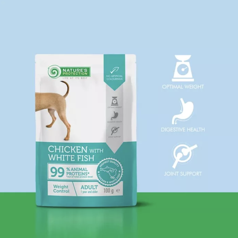 Nature's Protection - Weight Control - Kip/Witte Vis - 100g Pouch