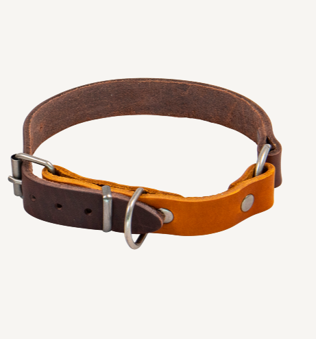 Country Leather - Halsband - Two-Tones - 28-34 cm