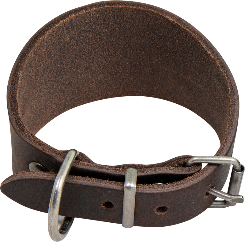 Country Leather - Brede Halsband - 35-40 cm