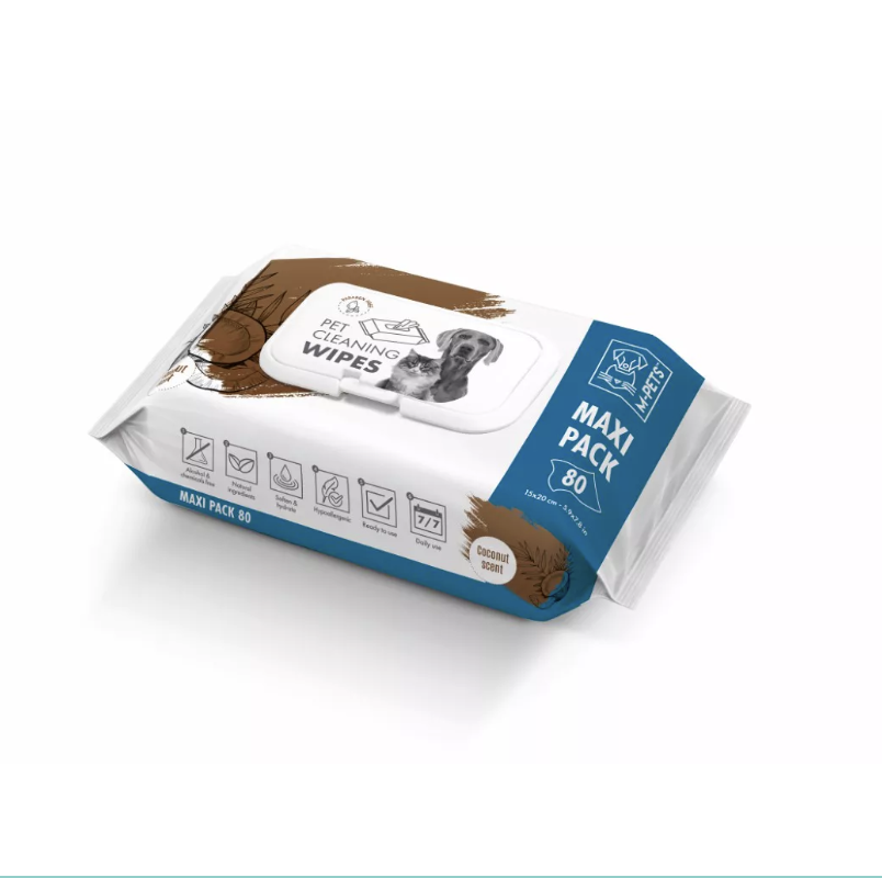 M-Pets - Vochtige Doekjes - Coconut - 80 stuks
