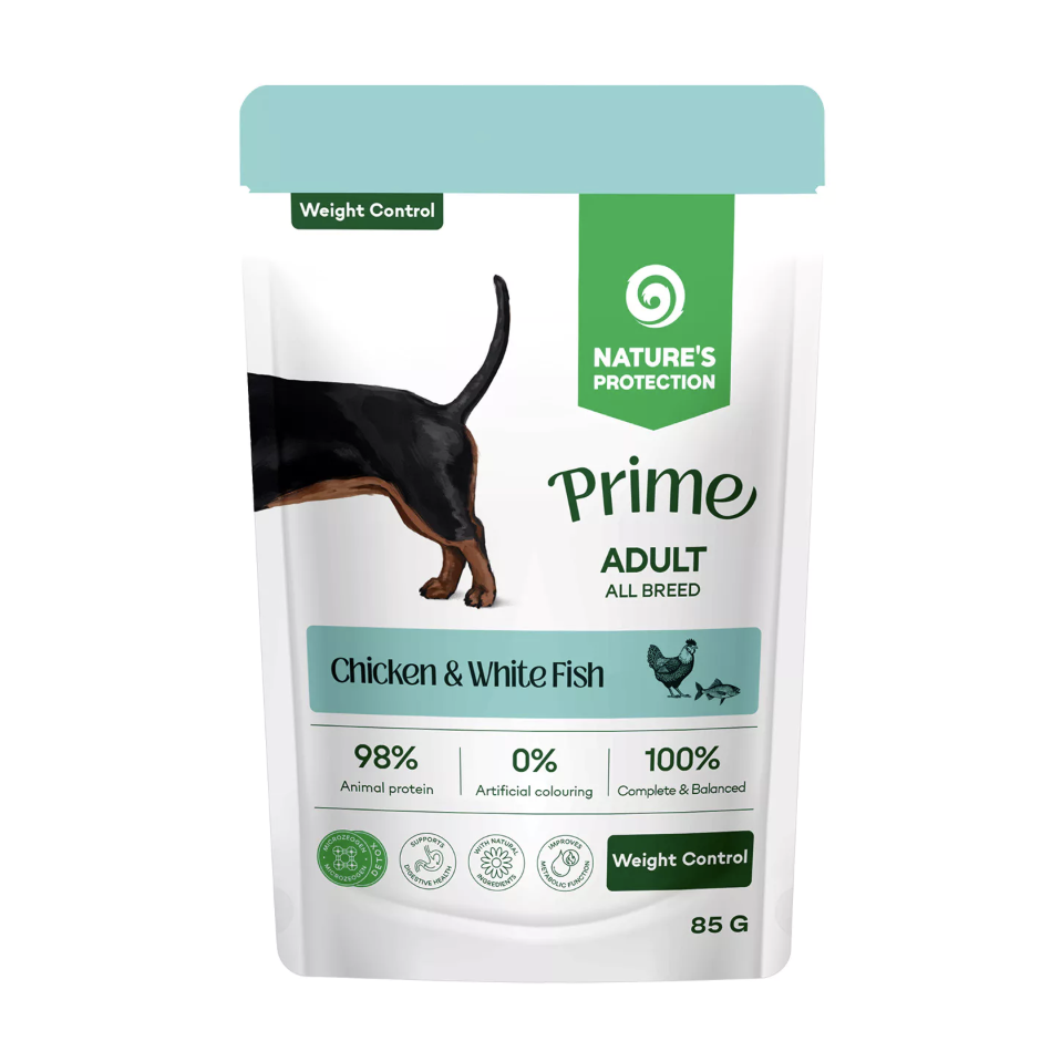 Nature's Protection - Weight Control - Kip/Witte Vis - 85g Pouch
